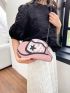 Fashionable Hat Design Novelty Bag Irregular Cow Pattern Personalized Chain Crossbody Bag For Women