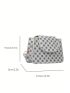 Mini Geometric Pattern Flap Square Bag White Fashionable