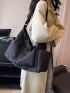 Minimalist Large Capacity Hobo Bag Waterproof Adjustable Strap