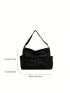 Minimalist Large Capacity Hobo Bag Waterproof Adjustable Strap