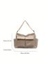 Minimalist Large Capacity Hobo Bag Waterproof Adjustable Strap