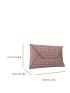 Geometric Pattern Metal Decor Flap Envelope Pink Fashionable