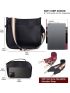 Crossbody Bag Purse for Women 2Pcs Leather  Handbag Wallet Set With 2Adjustable Guitar Leopard Strap Crossbody Bag