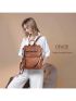 Leather Backpack Purse for Women Fashion Tassel Ladies Shoulder Bags Designer Large Backpack Travel Bag