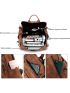 Leather Backpack Purse for Women Fashion Tassel Ladies Shoulder Bags Designer Large Backpack Travel Bag