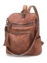 Leather Backpack Purse for Women Fashion Tassel Ladies Shoulder Bags Designer Large Backpack Travel Bag