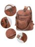 Leather Backpack Purse for Women Fashion Tassel Ladies Shoulder Bags Designer Large Backpack Travel Bag