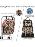 Bag Backpack Tote for Women Large Capacity, Baby Bag with Insulated Pockets Multifunctional Diaper Bags For Baby Girl Boy Waterproof Baby Bags For Boys Girls Mama Maternity Travel Bag Leopard