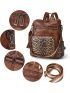 Leather Backpack Purse for Women Fashion Tassel Ladies Shoulder Bags Designer Large Backpack Travel Bag