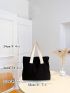 Oversized Shopper Bag Two Tone Casual