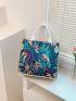 Medium Tropical Print Shopper Bag Vacation