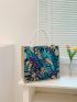 Medium Tropical Print Shopper Bag Vacation