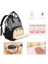 Diaper Bag Backpack Multifunction Maternity Nappy Baby Bag for Girls & Boys Large Capacity Travel Diaper Bags Black Gray