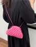 9.0 Inches In Length, 2.3 Inches In Width, 5.9 Inches In Height, Solid Color PU Crossbody Bag