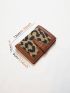 Two Tone Small Wallet Houndstooth Pattern Bifold