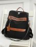 Tassel Decor Functional Backpack Two Tone