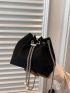 Women's Solid Color Bucket Bag Bucket Crossbody Bag