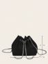 Women's Solid Color Bucket Bag Bucket Crossbody Bag