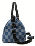 Checkered Pattern Duffel Bag Double Handle Fashion Style