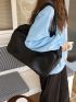 Minimalist Tote Bag Double Handle Solid Color