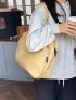 Minimalist Tote Bag Double Handle Solid Color