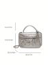 Mini Bucket Bag Metallic Quilted Chain Strap