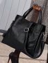 Minimalist Tote Bag Genuine Leather