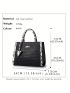 Crocodile Embossed Tote Bag Genuine Leather