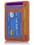 Travel Minimalist Slim Front Pocket Wallet, Rfid Blocking Credit Card Holder