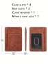 Travel Minimalist Slim Front Pocket Wallet, Rfid Blocking Credit Card Holder