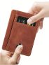 Travel Minimalist Slim Front Pocket Wallet, Rfid Blocking Credit Card Holder