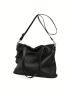 Litchi Embossed Shoulder Tote Bag Genuine Leather