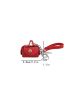 Solid Color Bag Charm With Wristlet