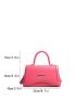 Solid Color Crossbody Bag, Pu Flat Square Bag, Fashion Handbag