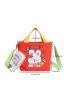 Cartoon Graphic Square Bag With Coin Purse