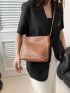 2023 New Bucket Bag Studded Decor Chain Shoulder Bag Crossbody Bag Women's Bag