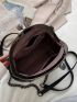 Fashion Chain Design Ladies Shoulder Bag High Quality Pu Women Solid Color Dome Bag