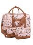 3pcs Bag Set Travel Bag Square Bag Storage Bag Leopard Pattern High-capacity For Outdoor Travel