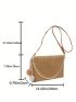 Vacation Straw Bag Pom Pom Decor Flap Adjustable Strap