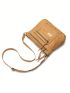 Soft Pu Crossbody Bag Women Shoulder Bag Elephant Patchwork Square Bag