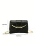 Mini Square Bag Crocodile Print Flap PU Funky