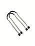 1 Pair Flat Handles Handle Double Metal Chain For Bag