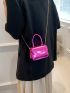 Mini Metallic Flap Chain Square Bag Funky