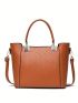 3pcs Bag Sets Tote Shoulder Clutch Bag Brown