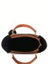 3pcs Bag Sets Tote Shoulder Clutch Bag Brown