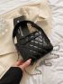 Mini Square Bag Quilted Detail Fashion Chain Flap PU