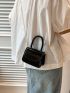 Mini Square Bag Flap PU Chain Strap Elegant