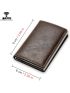 Carbon Fiber Card Holder Wallet Men Brand RFID Black Magic Tri-fold Slim Mini Wallet Small Money Bag Male Purse