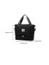 Quilted Letter Patch Fashion Travel Bag Dry-Wet Separation Independent Shoe Warehouse Portable Double Handle