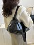 Retro Style Crossbody Bag, Large Capacity Hobo Bag, Simple Shoulder Bag For Travel